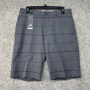 NEW Adidas Ultimate 365 Golf Shorts Men's 30 Grey Stripes Performance Stretch